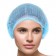 Dukal Corporation UGA-6802 Bouffant Caps, 21", Non-Woven, Ciel Blue, 100/bg, 20 bg/cs