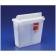 Sharps Container, Always-Open Lid, 5 Qt, Clear, 11"H x 4¾"D x 10¾"W, 20/cs (Continental US Only)