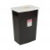 Universal Pharmaceutical Waste Container, Slide Lid, Black, 8 Gallon, 10/cs (Continental US Only)