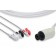 Cables and Sensors C2340P0 Direct-Connect ECG Cable, 3 Leads Clip, AAMI Compatible w/ OEM: 1073/P, 11110-000167, FSR1311 (DROP SHIP ONLY) (Freight Terms are Prepaid & Added to Invoice - Contact Vendor for Specifics)