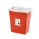 Large Volume Sharps Container, PGII, Hinged Lid, Red, 12 gal., 10/cs (Continental US Only)