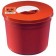 Multi-Purpose Red Container, 5 Qt, Rotor Opening Lid, 6¾"H x 8¾"D, 40/cs (Continental US Only)