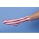 Medi-Tech International Corp MTSCGR08 Surgi-Color Guard Patient Safety Elastic Net Retainer, Latex-Free, 25yds Stretched, Red/White, Size 8, Stretches To 40 Circumference