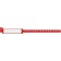 Medical ID Solutions 244C Wristband, Adult, 12", Insert Vinyl, Custom Printed, Red, 250/bx