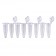 PURline 0.2 mL PCR Clear Strip Tubes (attached individual caps) 120 Strips (bags of 12)