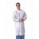 Lab Coat, SMS, Disposable, Knit Collar, Knee Length, Snap Closure, Pockets, White, 3X-Large, 10/pk, 10 pk/cs (Continental US Only)