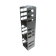 Crystal Industries CFA-11-2 Aluminum Vertical Rack for 2" boxes, holds 11 boxes