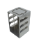 Crystal Industries CFA-4-2 Aluminum Vertical Rack for 2" boxes, holds 4 boxes