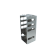 Crystal Industries CFA-6-2 Aluminum Vertical Rack for 2" boxes, holds 6 boxes