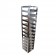 Crystal Industries CFH50-12 Vertical Rack for 50-Cell Hinged Top Plastic Boxes, holds 12 boxes
