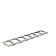 Crystal Industries F-C-4R9951-7 Stainless Steel Frame for seven BAXTER/FENWAL C-4R9951 Aluminum Canisters.