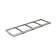 Crystal Industries F-C-4R9953-4 Stainless Steel Frame for four BAXTER/FENWAL C-4R9953 Aluminum Canisters.