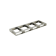 Crystal Industries F-C-DF200-4 Stainless Steel Frame for four GAMBRO C-DF200 Aluminum Canisters.