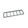 Crystal Industries F-C-DF700-6 Stainless Steel Frame for six GAMBRO C-DF700 Aluminum Canisters.