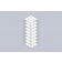 Crystal Industries MCFA-8-3 Aluminum Vertical Rack for Mini 3" boxes, holds 8 boxes