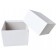 Crystal Industries SB3.75C White 3.75" Cardboard Box
