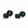 WHEATON® Black Phenolic Screw Cap, PTFE-Faced Rubber Liner, 24-400, Case of 500