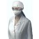Gant Medical MSK-0001-0080 Reusable Face Mask, White w/ white elastic ear loops, Washable, Autoclavable, Reusable.  2 layers, anti-microbial/moisture wicking inner, 100% Cotton outer, 25/bg (To Be DISCONTINUED)