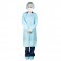 Dukal Corporation 307R Isolation Gown, CPE Coated, Pull-Over, Blue, Not AAMI, Disposable, 15/bg, 5 bg/cs