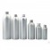 Qorpak MET-07266 Round Bullet Bottle, 240 mL,  Brushed Aluminum, with  Cap (Case of 20 )
