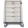 Capsa Healthcare AM10MC-LCD-K-DR131 Standard Cart, 43" H X 24" D X 31" W, Light Creme/ Dark Creme, Keyless Lock, (1) 3" Drawer, (3) 6" Drawers and (1) 10" Drawer (DROP SHIP ONLY)