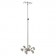 Blickman Industries 05413710RH IV Stand, Heavy Duty, Rake Hook, 6 Leg, Low Center of Gravity Base Stainless Steel (DROP SHIP ONLY)
