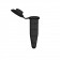 MTC Bio C2000-OB Microtube w/ cap, 1.5ml, opaque black, sterile, w/ self-standing bag & Stop-Pops™, 500/pk