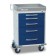 Detecto RC333369BLU Detecto Rescue Series Anesthesiology Medical Cart, 6 Blue Drawers (DROP SHIP ONLY)