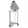 Blickman Industries 096230100P Hamper Triangular Space Saver Foot Operated Pneumatic Top (DROP SHIP ONLY)