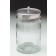 Dukal Corporation 4012 Flint Glass Jars, Unlabeled, Stainless Steel Lids, 6/cs