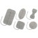 Axelgaard 895240 PALS Electrode, Cloth, 2" x 3½" Rectangle, 4/pk, 10 pk/bg, 1 bg/cs