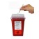 Oak Ridge Products 0310-1500 Sharps Container, 1 Quart, Red Base/ Translucent Slide Lid, Bemis Style, 80/cs