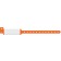 Medical ID Solutions 128C Wristband, Adult/ Pediatric, Imprinter Vinyl, Custom Printed, Neon Orange, 500/bx
