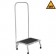 Blickman Industries 1017757100 Kent Foot Stool, 18"W x 8"H x 12"D, Handrail, MRI Safe (DROP SHIP ONLY)