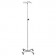 Blickman Industries 0571410400 IV Stand, 4 Hook, Tru Loc Mechanism, 4 Leg, Flat Band Stainless Steel Base (DROP SHIP ONLY)