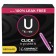 Kimberly-Clark Consumer 53445 U by Kotex® Tampon, Super Premium, Regular Absorbency, Click Compact, 16/pk, 8 pk/cs