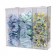 Bowman Manufacturing Company, Inc. BP-090 Bulk Dispenser, Tall Triple Bin, Holds a Variety of Protective Apparel in Bulk, Triple Compartments with Hinged Lid, Openings at Front Bottom, Keyholes For Wall Mounting, Clear PETG Plastic, 18 3/8"W x 17 1/16"H x