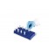 Heathrow Scientific Cryovial Holder, 50 Place, Fits 2.0 and 5.0 Cryovials, Blue