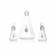 KIMBLE® 26600-25 KIMAX® Erlenmeyer Flask, 25 mL