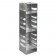 Argos Technologies Aluminum Vertical Racks for Chest & Nitrogen Tanks for 2" Cryoboxes, Holds 12 Boxes, Stainless Steel (1 Rack)