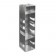 Argos Technologies Aluminum Vertical Racks for Chest & Nitrogen Tanks for 3" Cryoboxes, Holds 8 Boxes, Aluminum (1 Rack)
