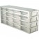 Argos Technologies Upright Freezer Drawer Rack for 2" Cryoboxes, Holds 16 Boxes, Stainless Steel, 4 x 4 (1 Rack)