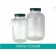 Qorpak GLA-00944 Medium Round Wide Mouth Bottle, 480 mL,  Glass coated w/ Plastisol, No Cap (Case of 48 )