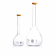 KIMBLE® 28012-500 KIMAX® Serialized and Certified Volumetric Flask, Class A, with Snap Cap, 500 mL
