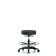 VMBSO-RG-CF-RC ECom Vinyl Office Stool for Medium Bench Height, Chrome Foot Ring, Casters, No Seat Tilt, No Arms