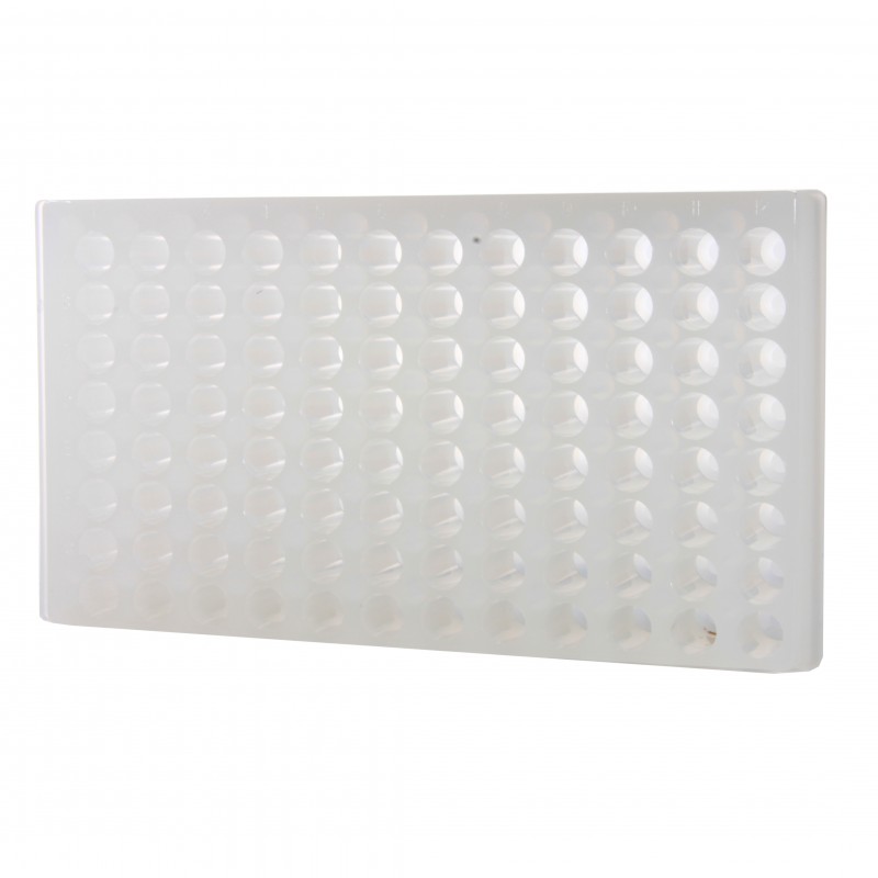 0090 Bio Plas 96-Well Reversible Microtube Rack, Fits 0.5, 1.5 and 2.0mL Tubes, Clear