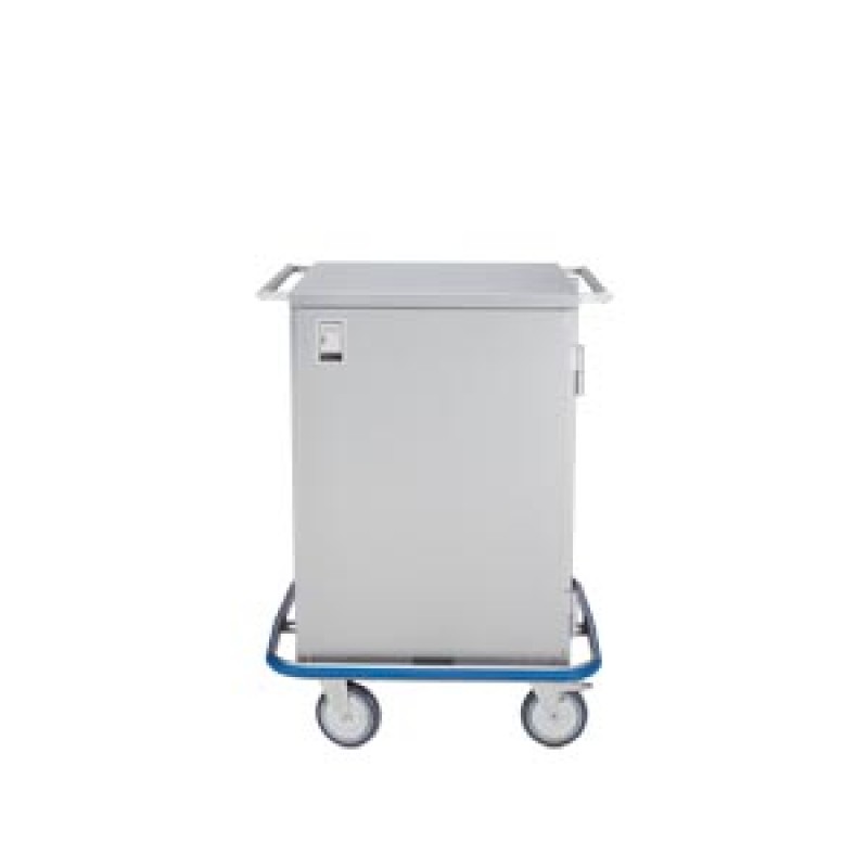 Blickman Industries 2293333000 Mini Case Cart 29 5/8"W x 40 1/2"H x 29"D, (1) Stainless Steel Wire Pullout Shelf, (1) Door (DROP SHIP ONLY)