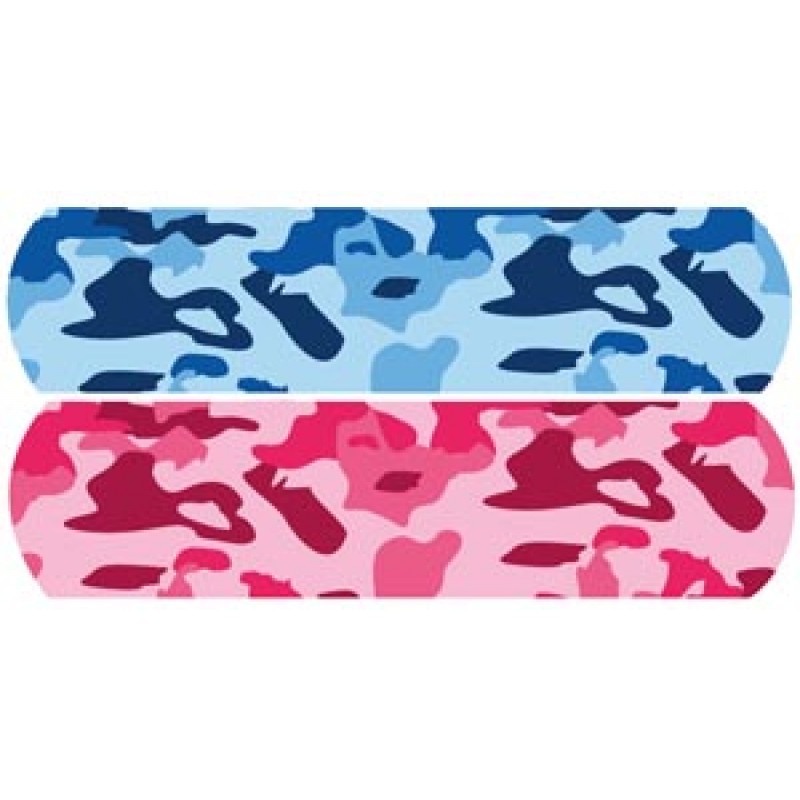 Dukal Corporation 16700 Blue and Pink Camo, 3/4" x 3", Stat Strip®, 100/bx, 12 bx/cs
