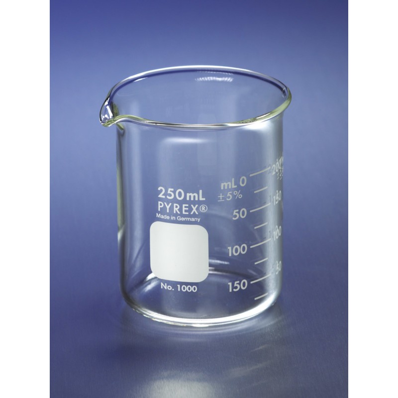 PYREX® Griffin Low Form 4L Beaker, Double Scale, Graduated