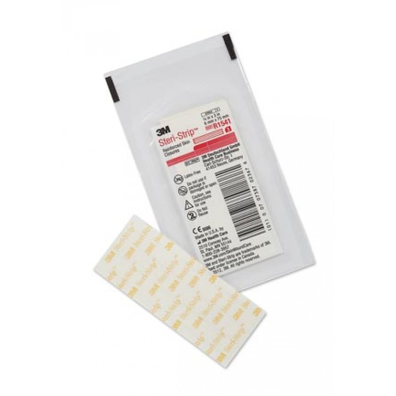 3M Health Care R1541 Reinforced Skin Closure, ¼" x 3", 3 strips/env, 50 env/bx, 4 bx/cs (Continental US+HI Only)